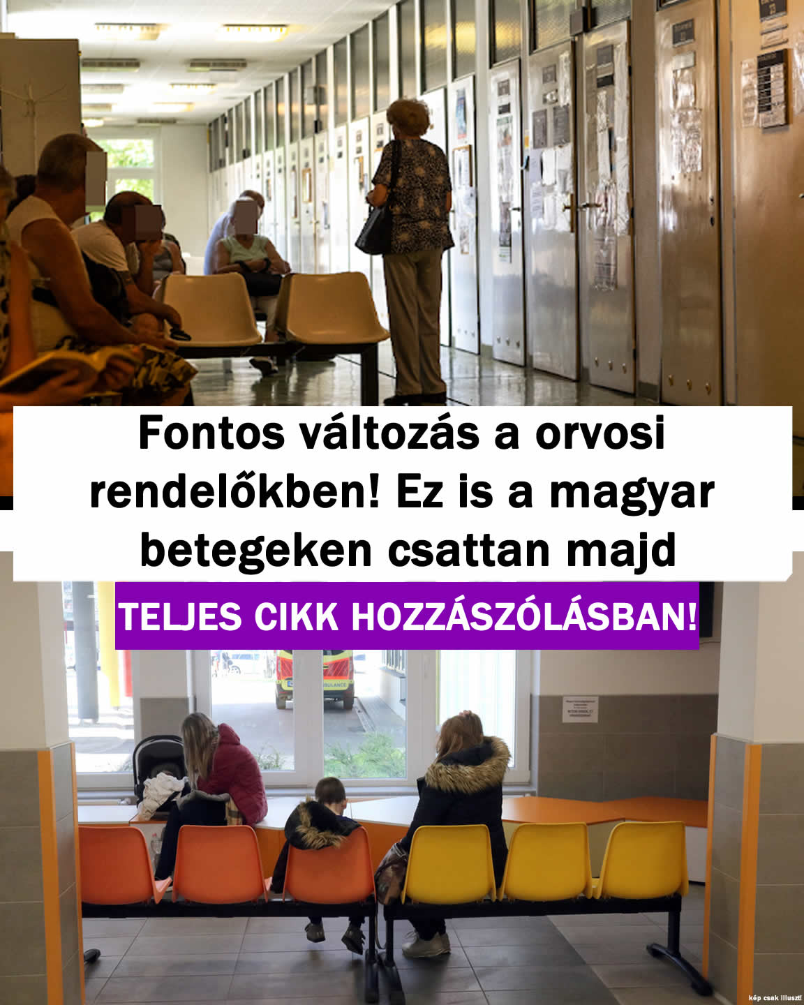 Fontos változás a orvosi rendelőkben!