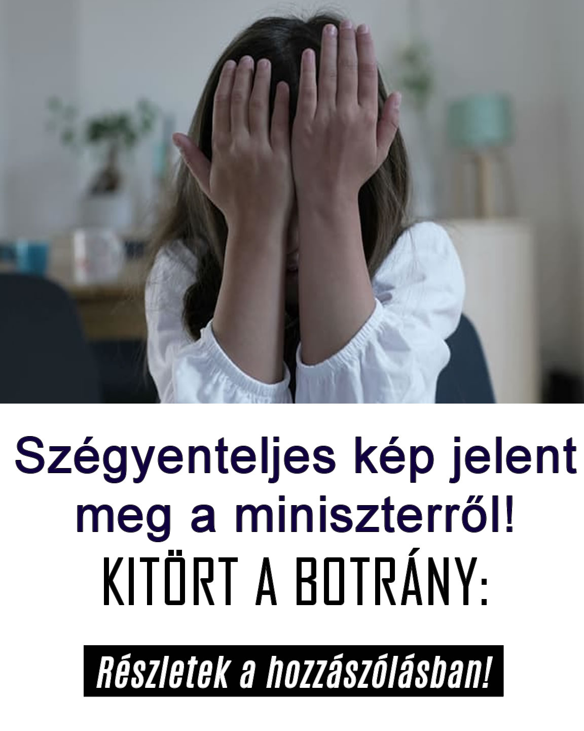 Szégyenteljes kép jelent meg a miniszterről!