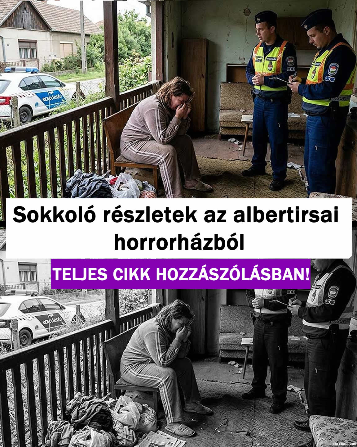 Sokkoló hír az albertirsai horrorházból! Az anya nek/ment a csecsemőjének