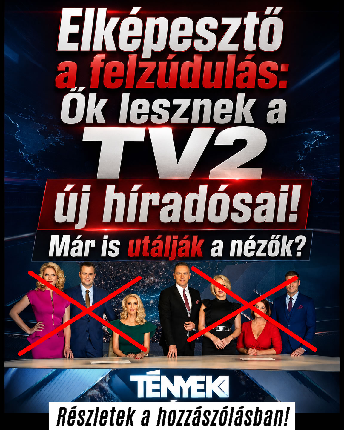 Ők lesznek a TV2 új híradósai!
