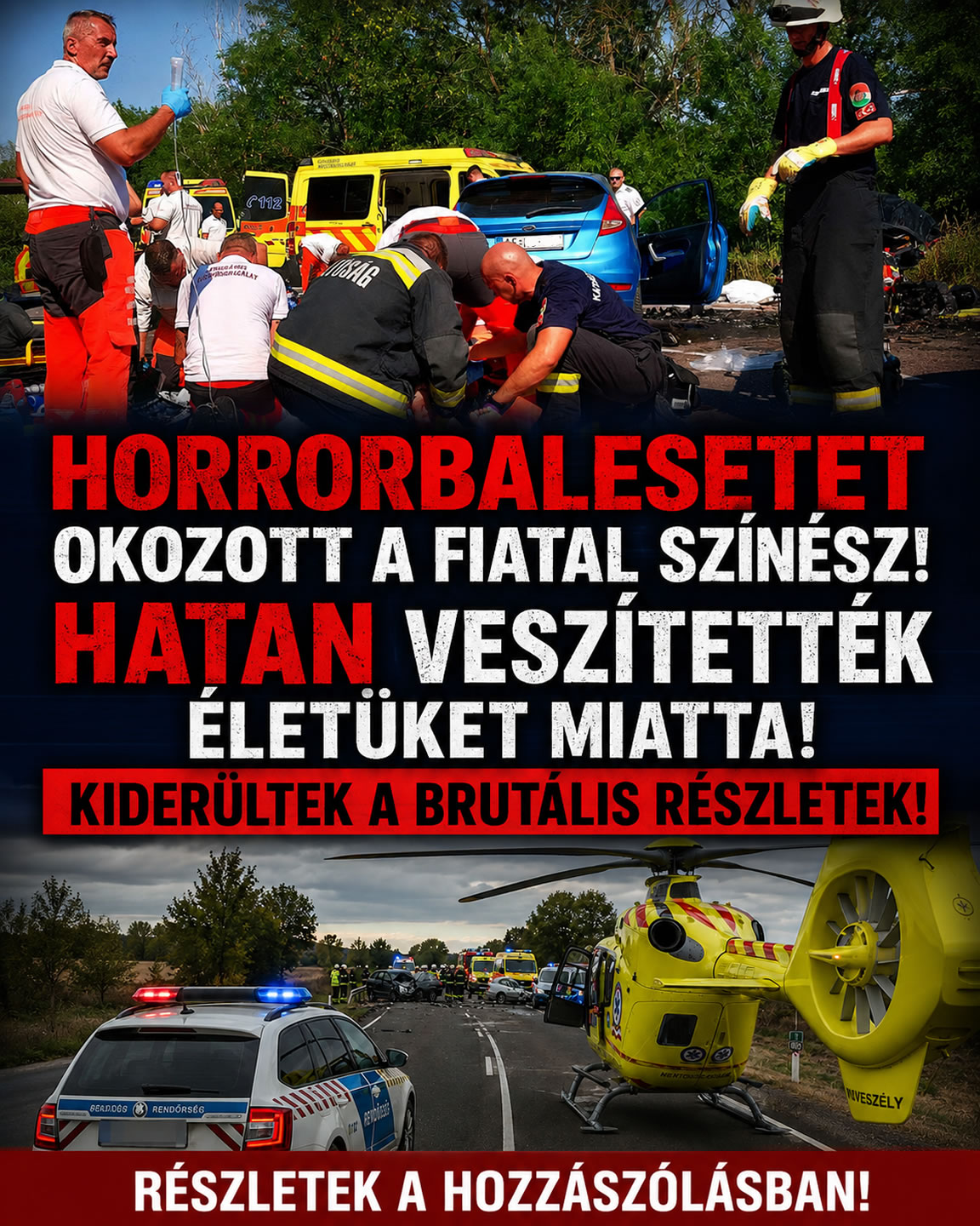 Balesetet okozott a fiatal színész!