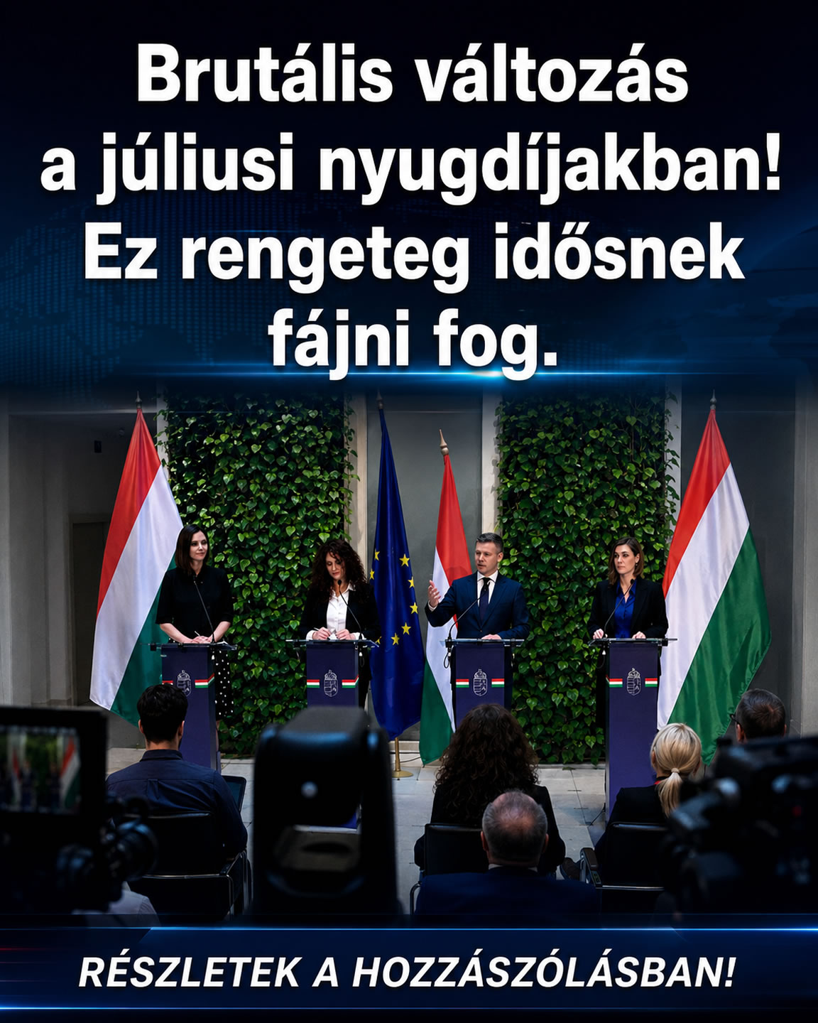 Brutális változás a júliusi nyugdíjakban!