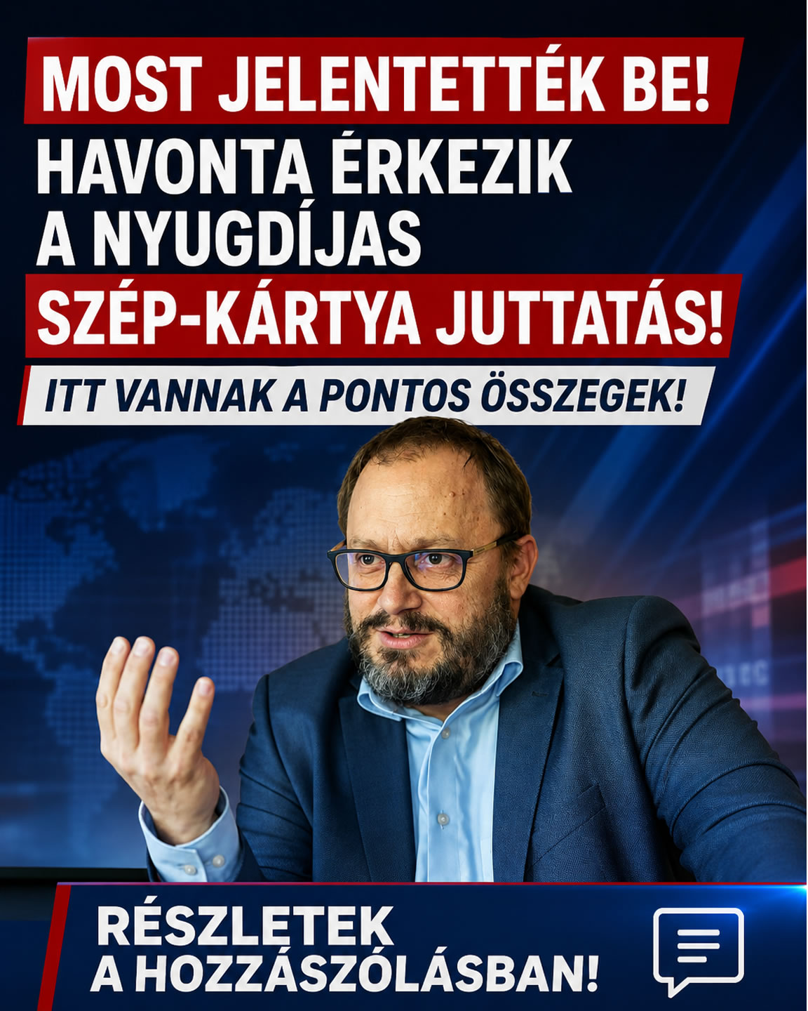 Havonta érkezik a nyugdíjas szép kártya juttatás!