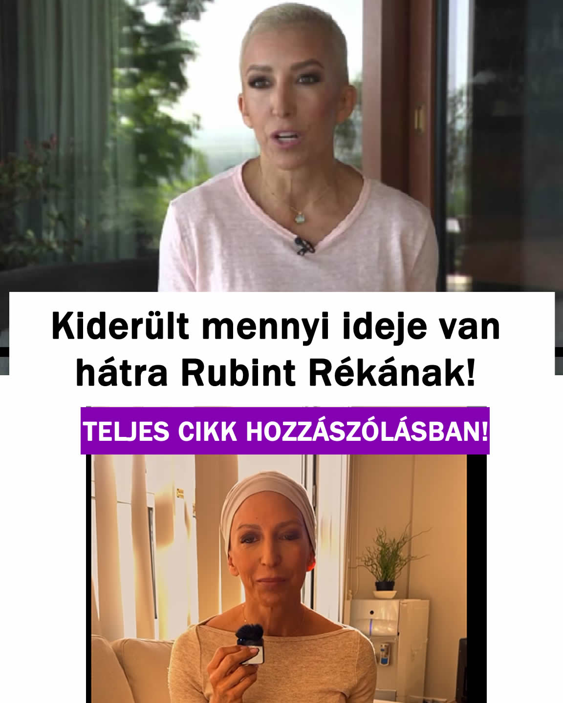 Kiderült mennyi ideje van hátra Rubint Rékának!