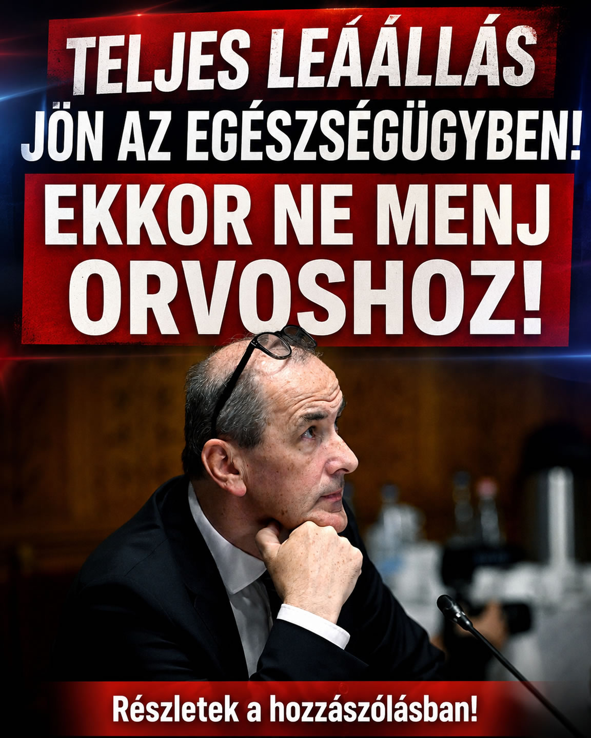 Teljes leáállás jön az egészségügyben!