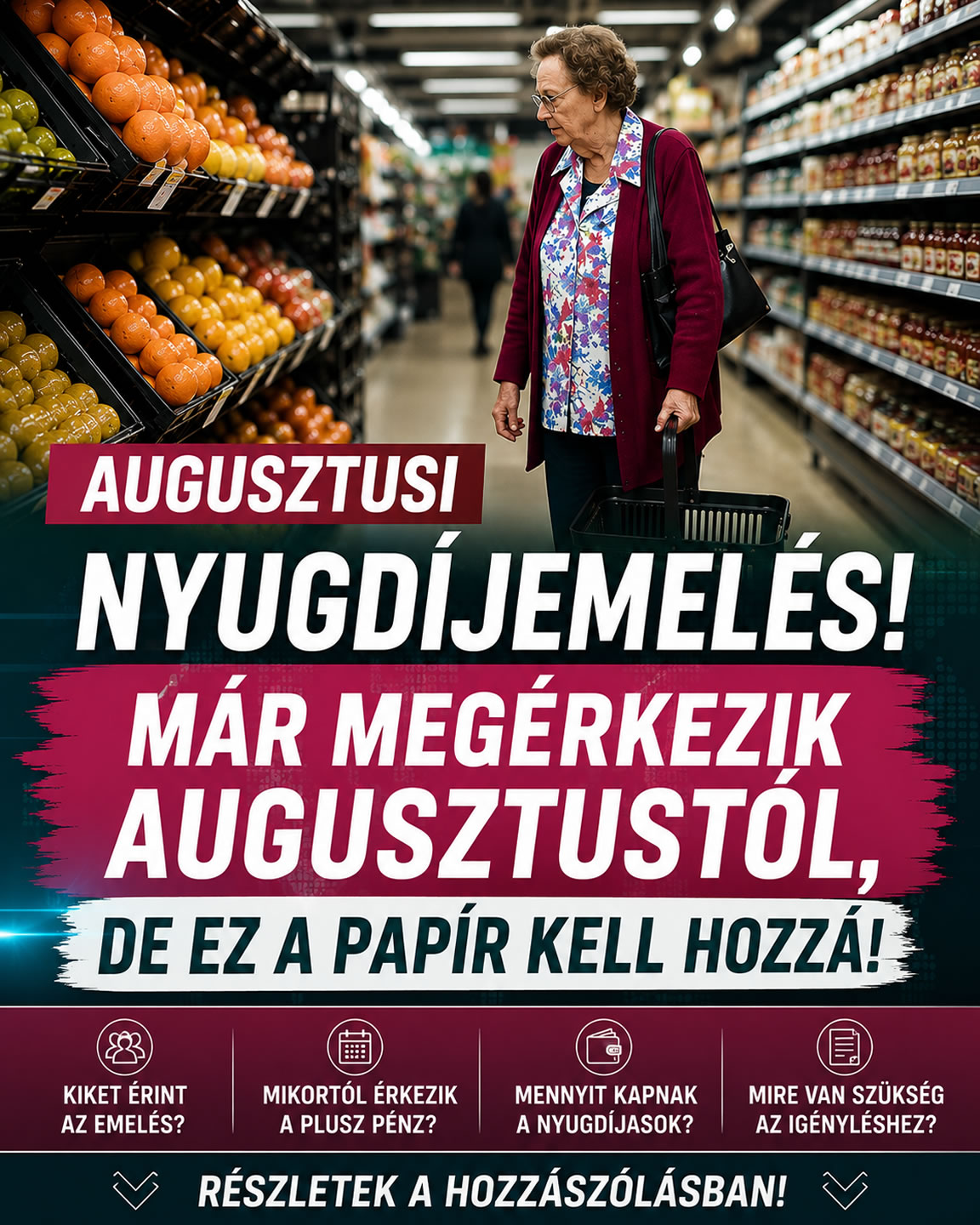 Augusztusi Nyugdíjemelés!