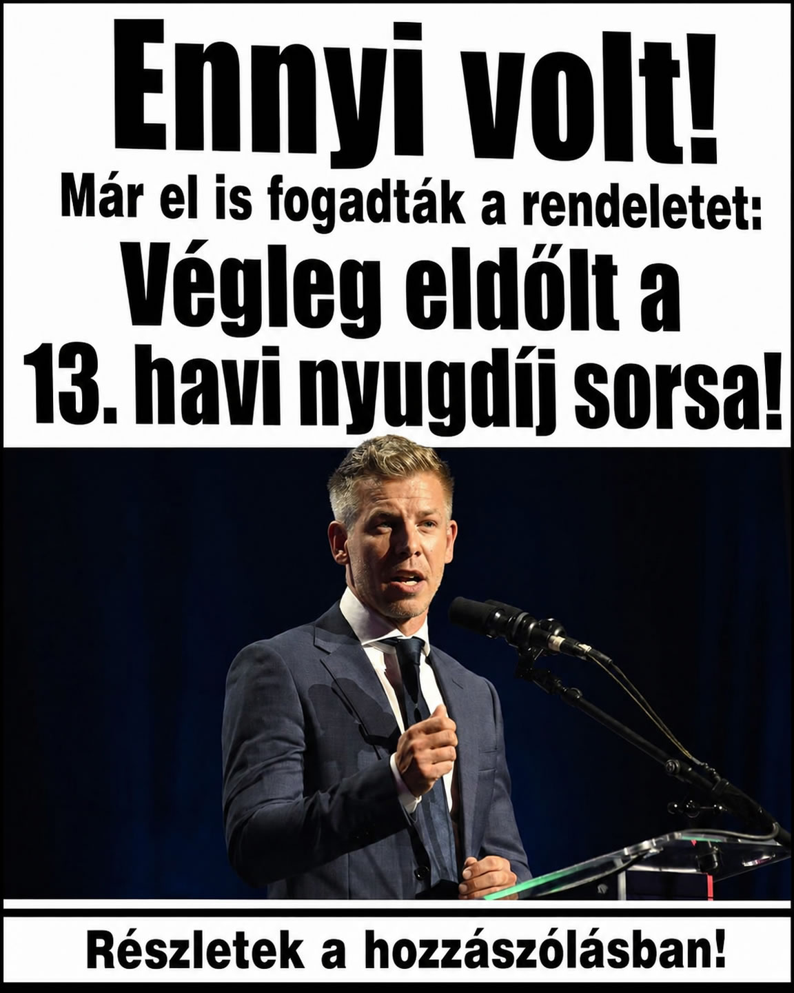 Végleg eldőlt a 13. havi nyugdíj sorsa