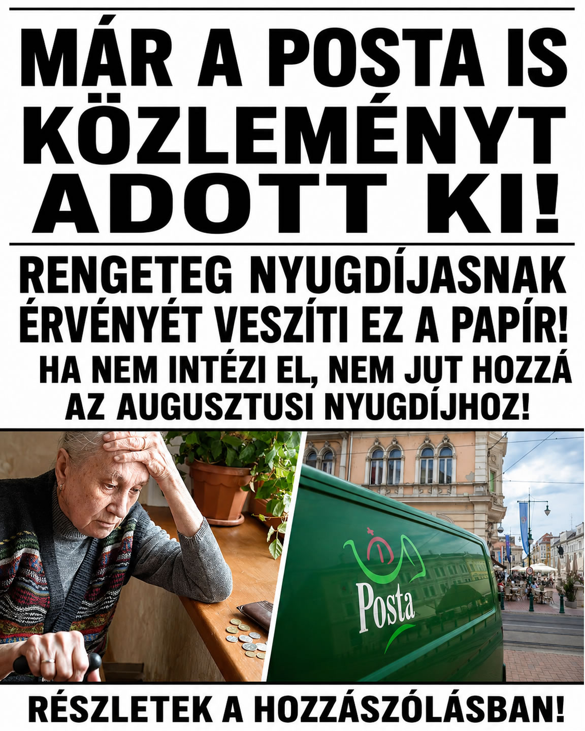 Rengeteg nyugdíjasnak lejárt ez a papír!