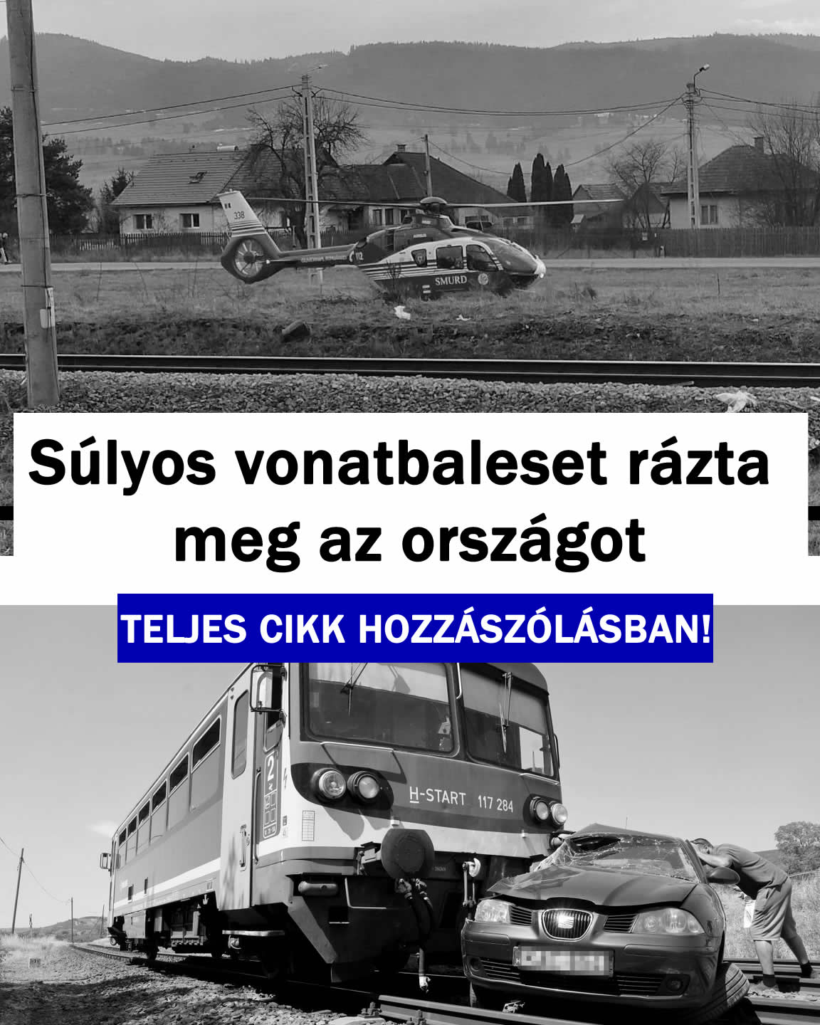 Súlyos vonatbaleset rázta meg az országot