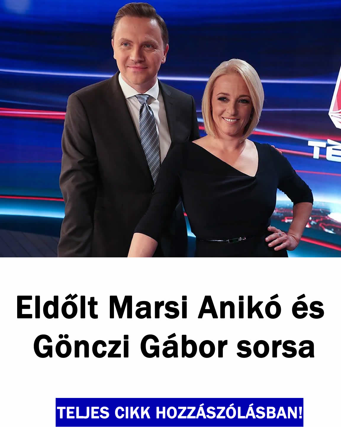 Eldőlt Marsi Anikó és Gönczi Gábor sorsa