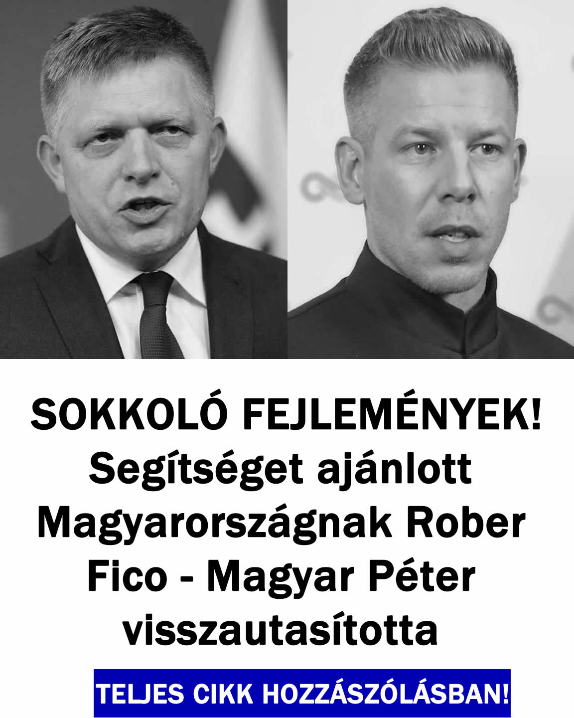 Sokkoló fejlemények! Magyar Péter visszautasította a segítséget