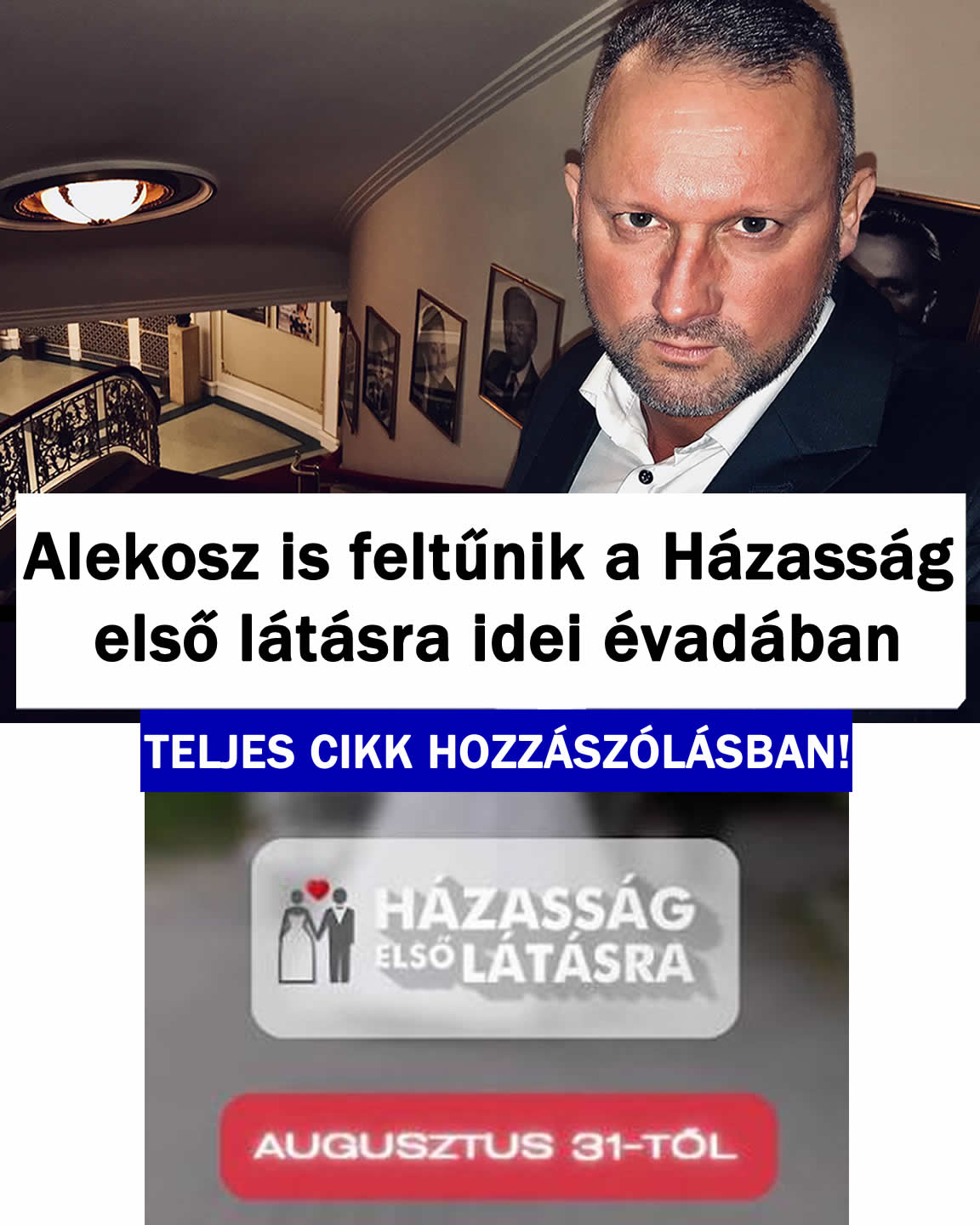 Alekosz is feltűnik a Házasság első látásra idei évadában