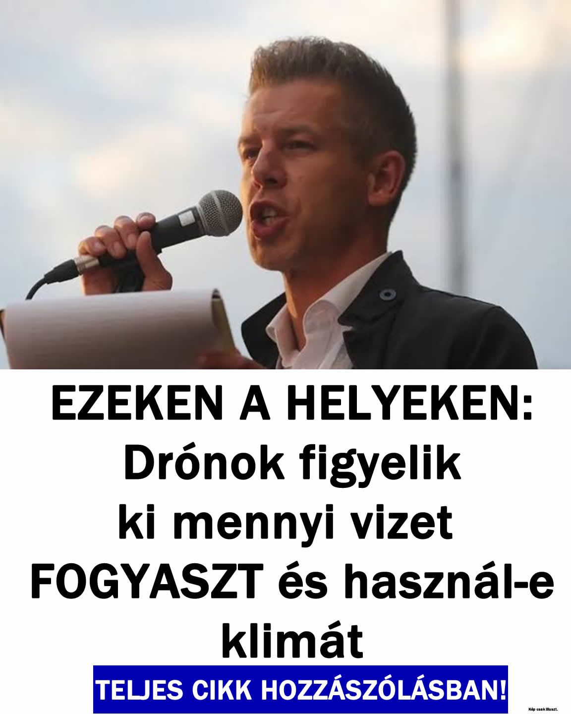 Drónok figyelik ki mennyi vizet FOGYASZT