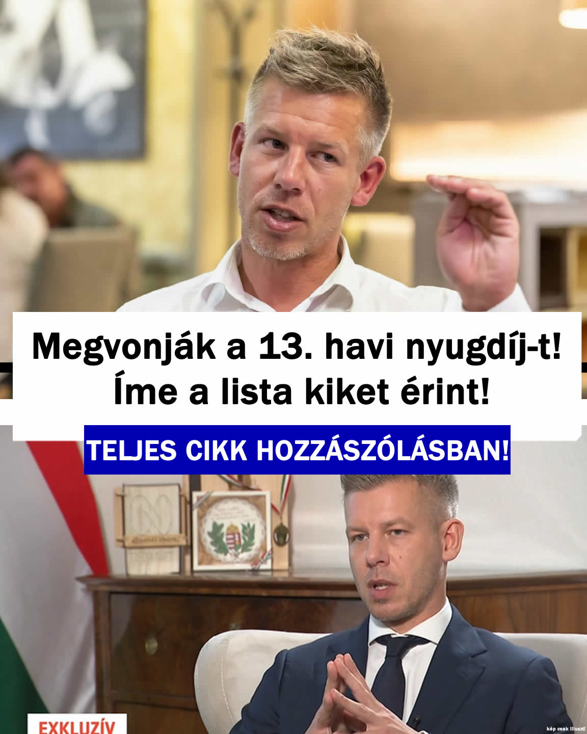 Megvonják a 13. havi nyugdíj-t! Íme a lista kiket érint!