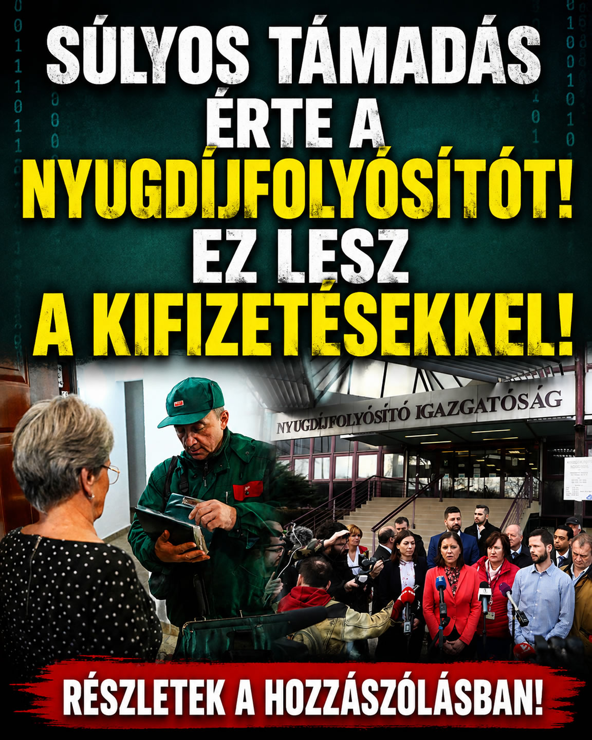Támadás érte a nyugdíjfolyósítót