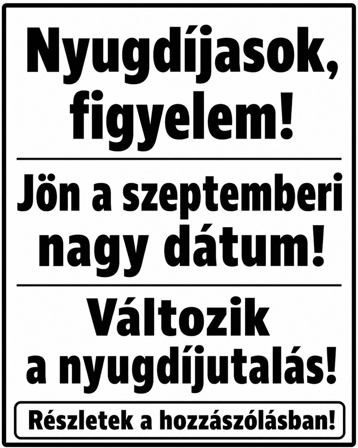 Változik a nyugdíjutalás!