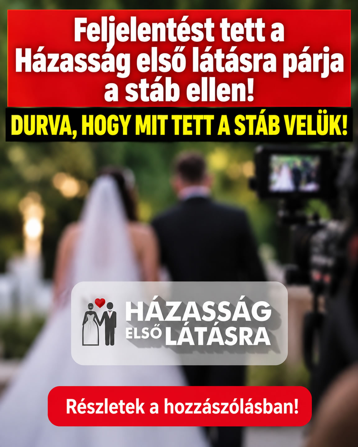Feljelentést tett a Házasság első látásra szereplője!