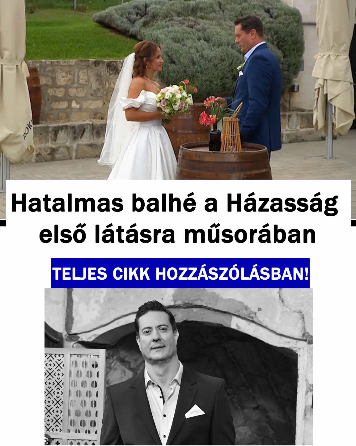 Hatalmas balhé a Házasság első látásra műsorában