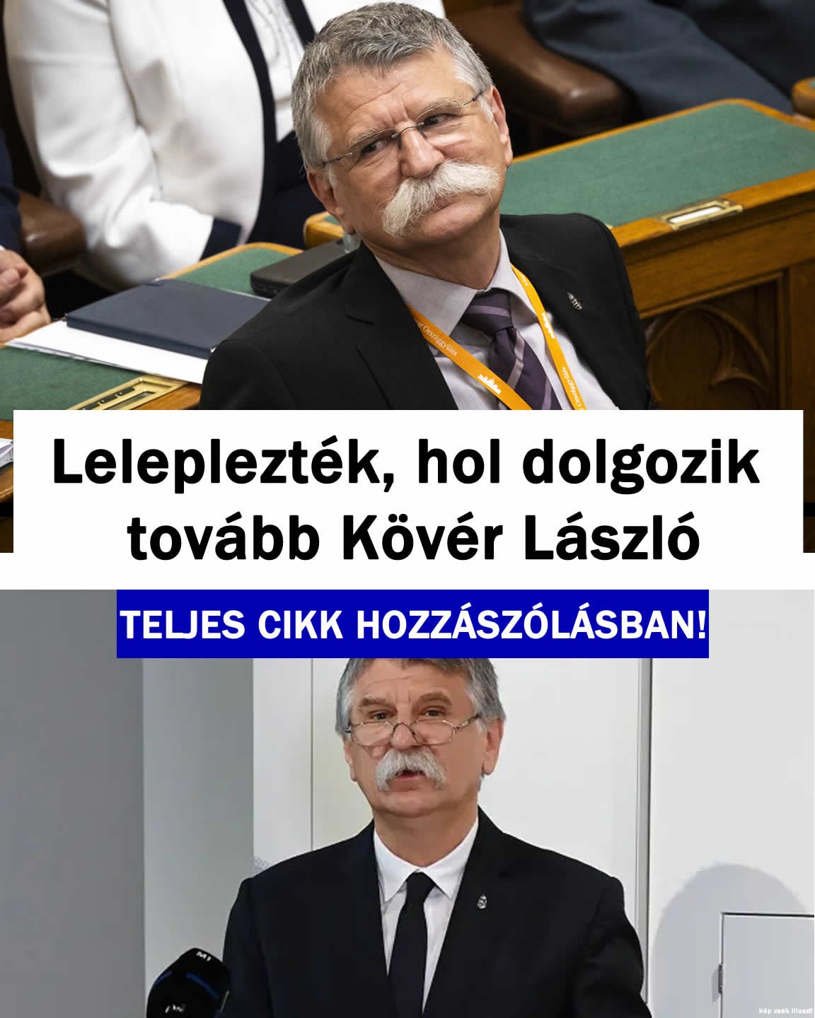 Leleplezték, hol dolgozik tovább Kövér László