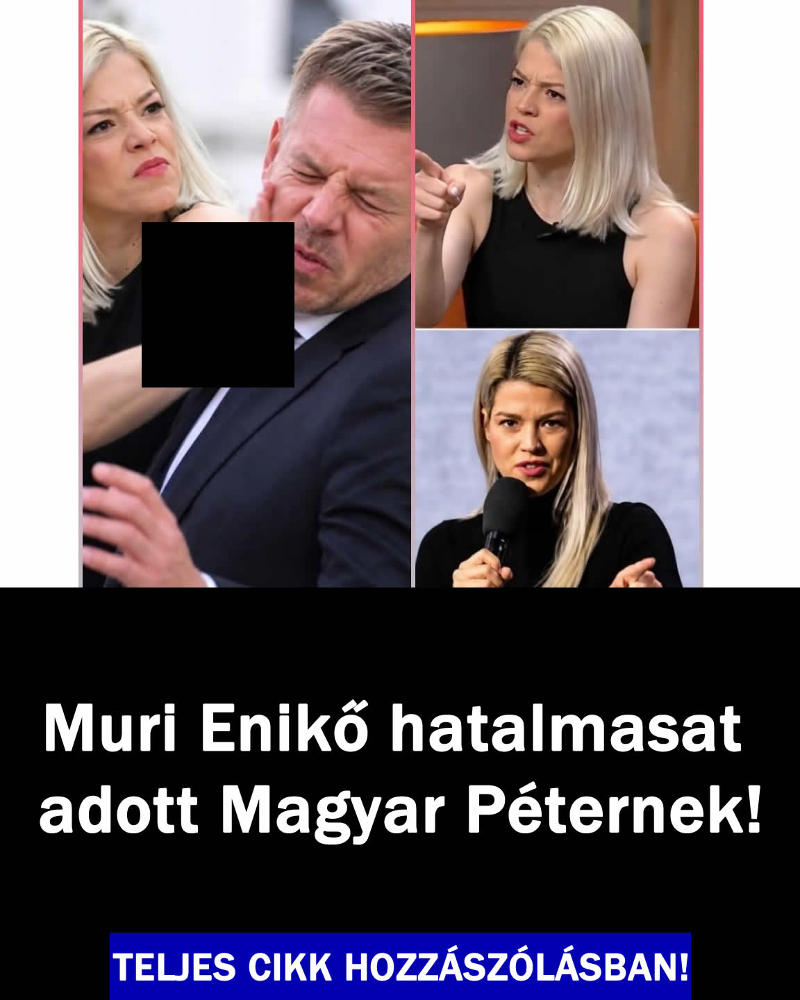 Muri Enikő hatalmasat adott Magyar Péternek!