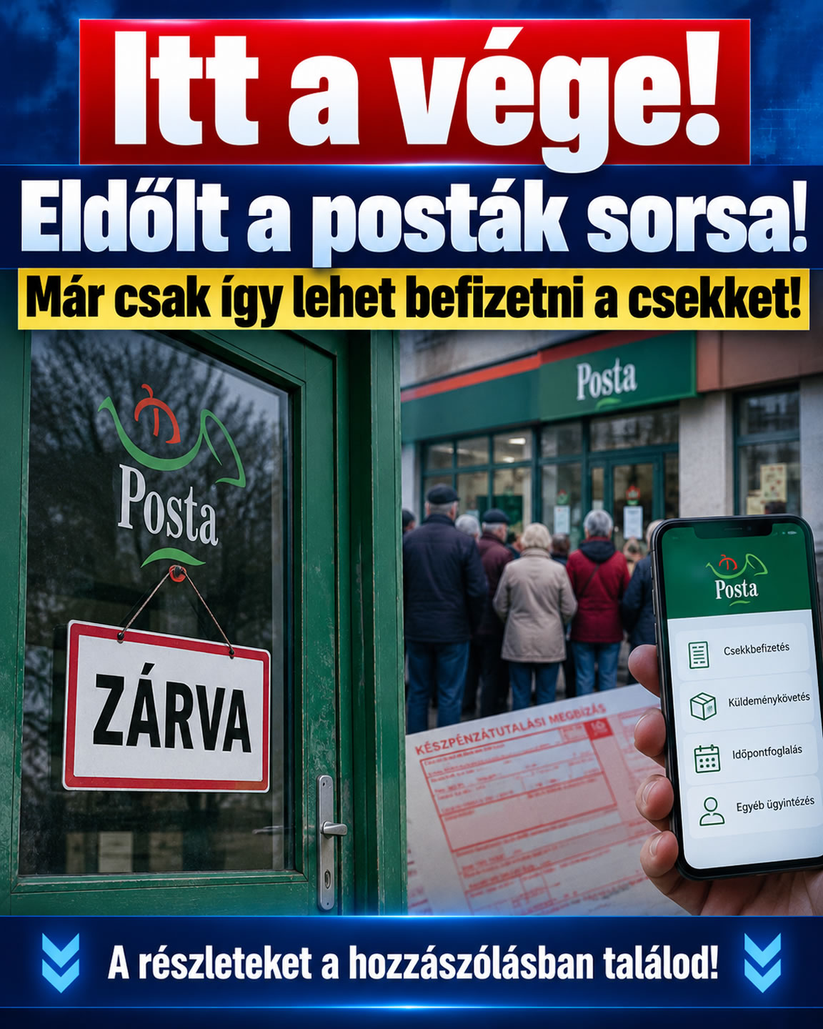 Itt a vége! Eldőlt a posták sorsa