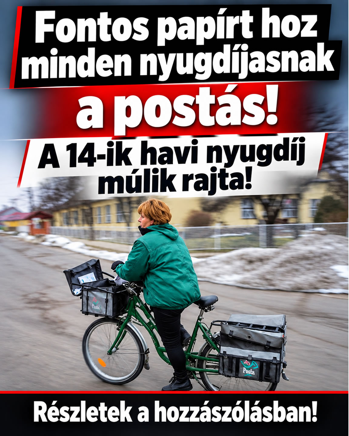Fontos papírt hoz minden nyugdíjasnak a postás!