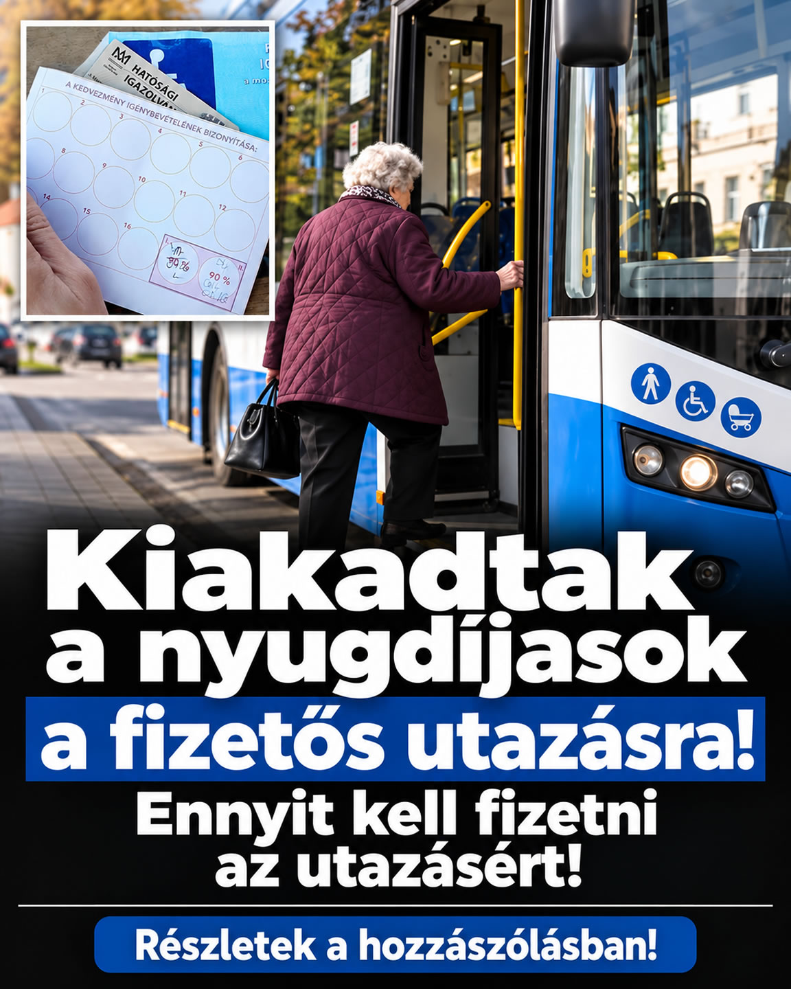 Kiakadtak a nyugdíjasok a fizetős utazásra!