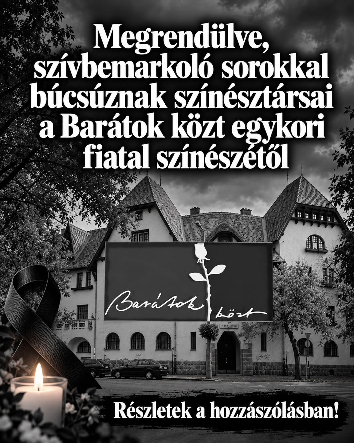 Meghalt a Barátok közt imádott sztárja!
