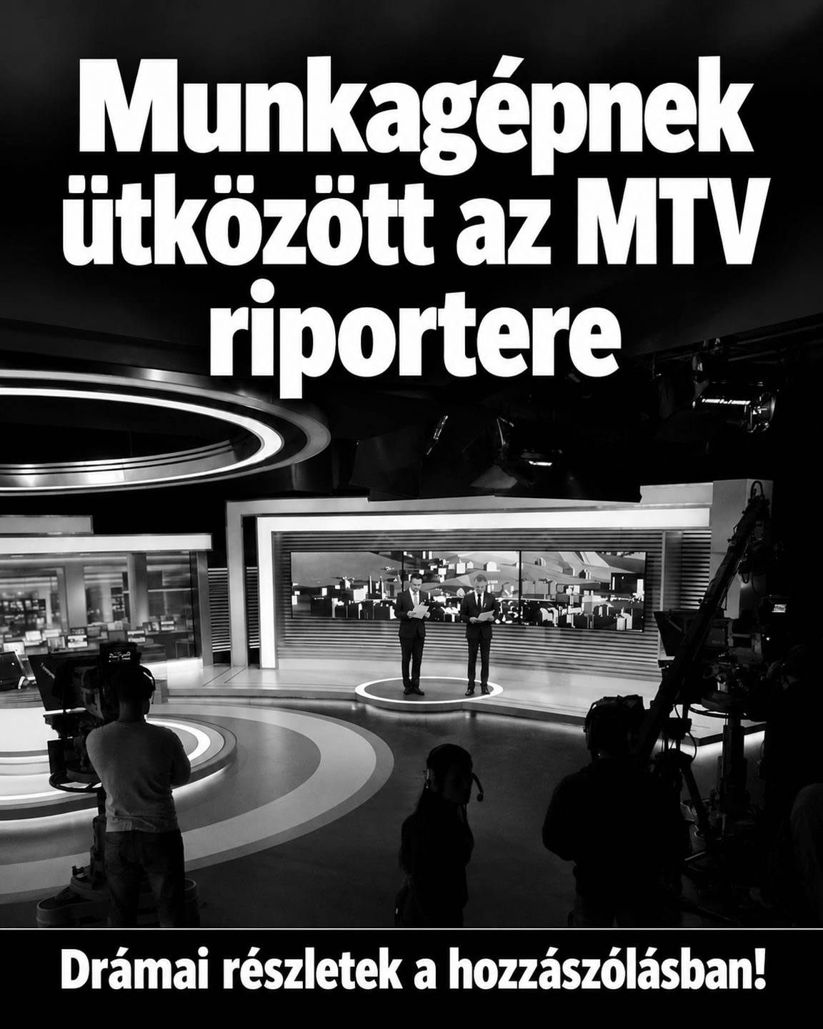 Munkagépnek ütközött az MTV riportere