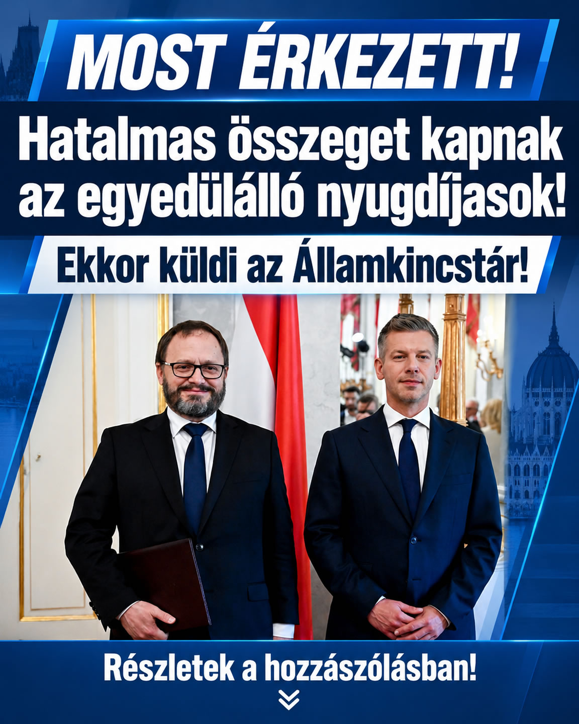 Hatalmas összeget kapnak az egyedülálló nyugdíjasok!