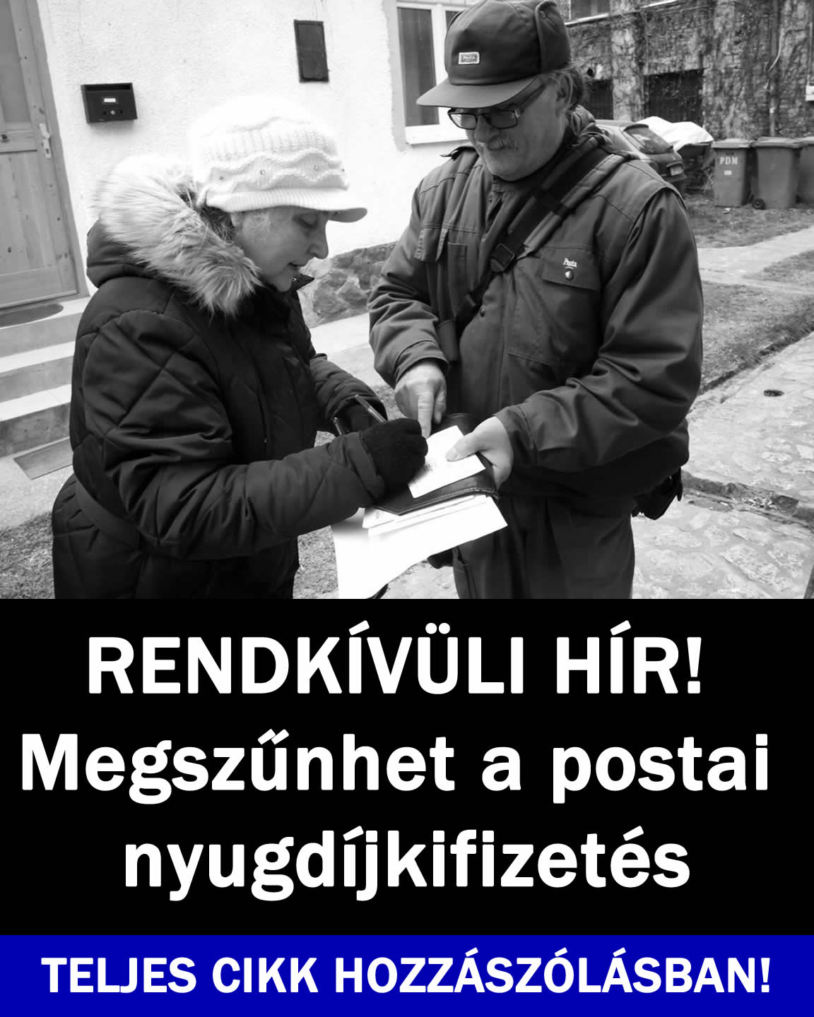 RENDKÍVÜLI HÍR! Megszűnhet a postai nyugdíjkifizetés