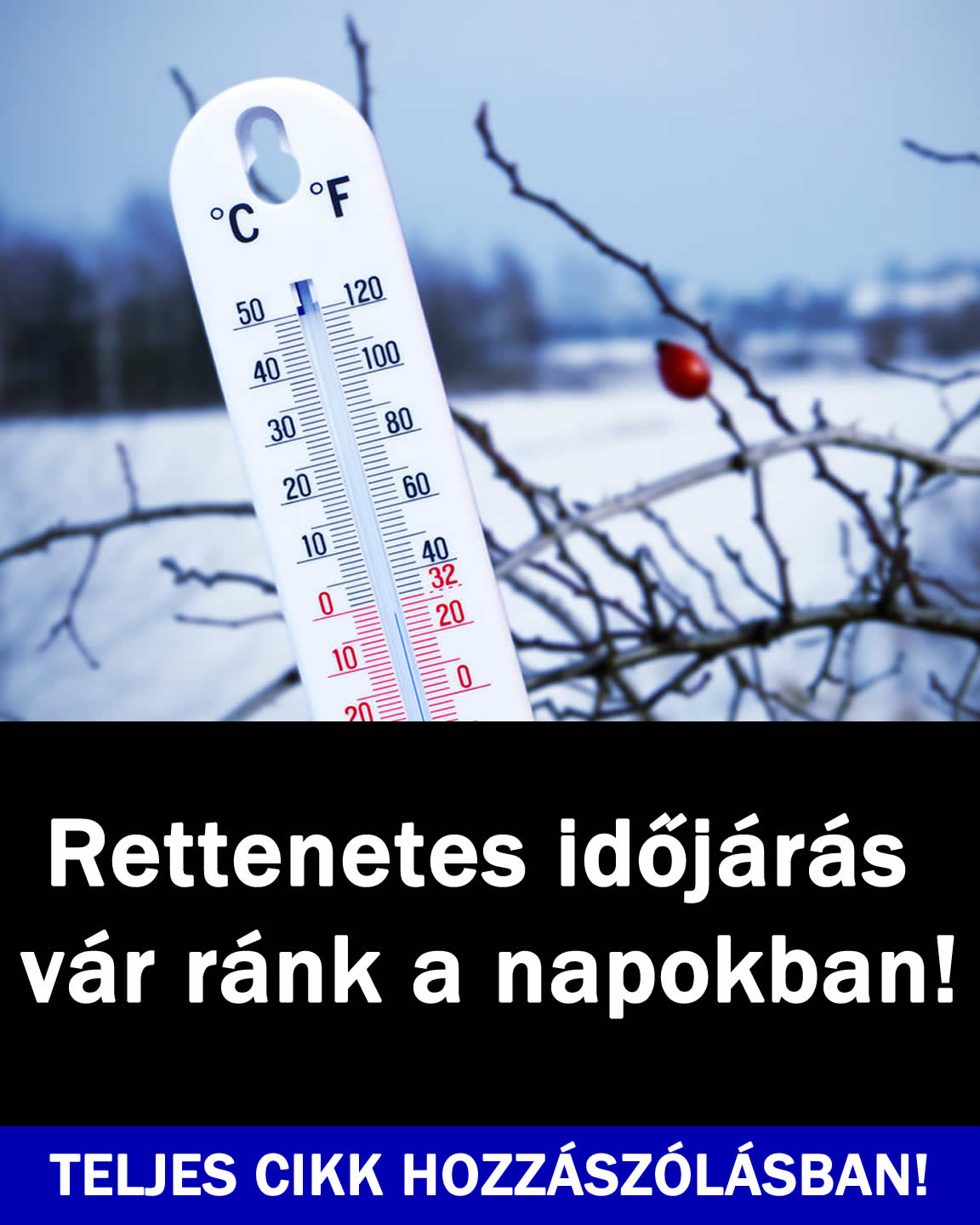 Rettenetes időjárás vár ránk a napokban!
