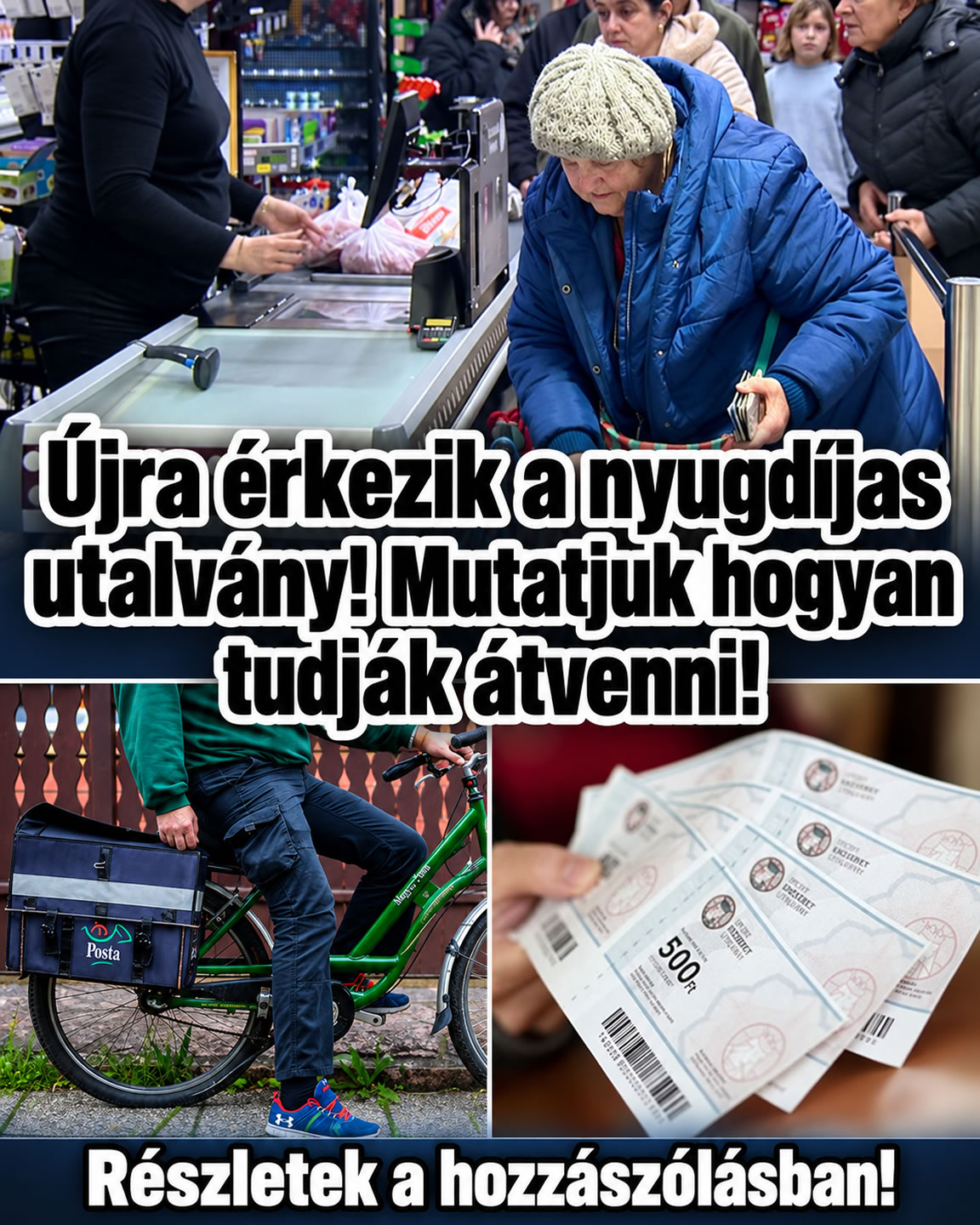 Újra érkezik a nyugdíjas utalvány!